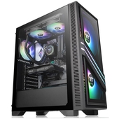 Case Thermaltake Versa T35, vidrio templado, RGB, Mini ITX, Micro ATX, ATX, fuente 600W