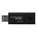 Memoria USB Kingston DataTraveler 100 G3, 128GB, USB 3.0, Negro