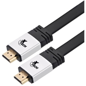 Cable HDMI plano XTC-620x2, HDMI macho a HDMI macho, alta velocidad, enchufes de aluminio. Pack 2 cables de 3mts