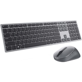 Kit de Teclado y Mouse Dell KM7321W, Inalámbrico, USB, Gris. Español