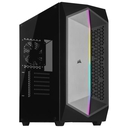 Case Corsair 470T con Ventana RGB, Mid Tower, ATX/Micro ATX/Mini-ITX, USB 3.0, Sin Fuente, Negro / Gris