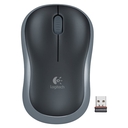 Mouse inalambrico Logitech M185, 1000 dpi, Receptor USB, 2.4GHz, Gris