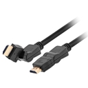 Cable HDMI Giratorio Xtech XTC-610, macho a macho, 3mts, negro