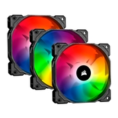 Kit x3 Fan Corsair Triple SP120 Pro RGB LED 12 cm, 1400 ±10% RPM, 7V - 13.2V