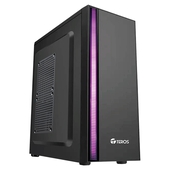 Case Teros TE1075N, Mid Tower, ATX, 250W, USB 3.0 / 2.0, Audio, Negro.