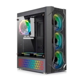Case Gamer Teros TE-1143N, Mid Tower, ATX, 450W, Negro, USB 3.0 / 2.0, Audio.