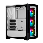 Case Corsair iCUE 220T RGB, Mid Tower, ATX, Blanco, USB 3.0, Audio.