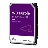 Disco duro Western Digital WD, 6 TB, SATA 6.0 Gb/s, 128 MB Cache, 5640 RPM, 3.5". Purple