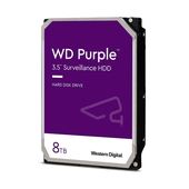 Disco duro Western Digital WD Purple, 8TB, SATA 6.0 Gb/s, 128MB Cache, 5640 RPM, 3.5".