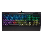 Teclado Gamer Corsair Strafe RGB MK.2, Mecánico, Cherry MX Red, Alámbrico, Negro