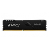 Memoria Ram Kingston Fury Beast, 8GB, DDR4, 3000 MHz, PC4-24000, CL15, 1.35V.