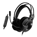 Audífonos con Micrófono Teros TE8140N estéreo, micrófono, conector USB, Negro.