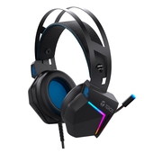 Audífonos con Micrófono Teros TE-8150N estéreo, conector 3.5mm y USB, Luces RGB