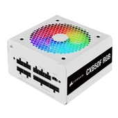 Fuente de Poder Corsair CX650F, RGB, 80 Plus Bronze, 24-pines ATX, 120mm, 650W, Blanco