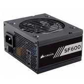 Fuente de Poder Corsair SF600, 600W, 80 Plus Gold, 20+4 pin ATX, 92mm