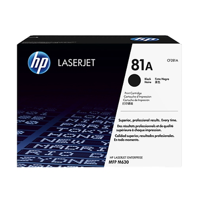 Adquiere tu Toner HP 81A, LaserJet M630z, M360f, M630dn, negro (10,5K) en nuestra tienda informática online o revisa más modelos en nuestro catálogo de Toners HP