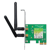 Tarjeta de red Inalámbrica TP- LINK TL-WN881ND, PCI Express, 300Mbps, Atheros 2T2R, 2.4GHz, 802.11n/g/b, x2 antenas desmontables.