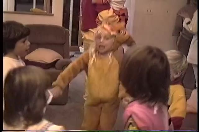 Costume Party All Fall Down! - home video scene