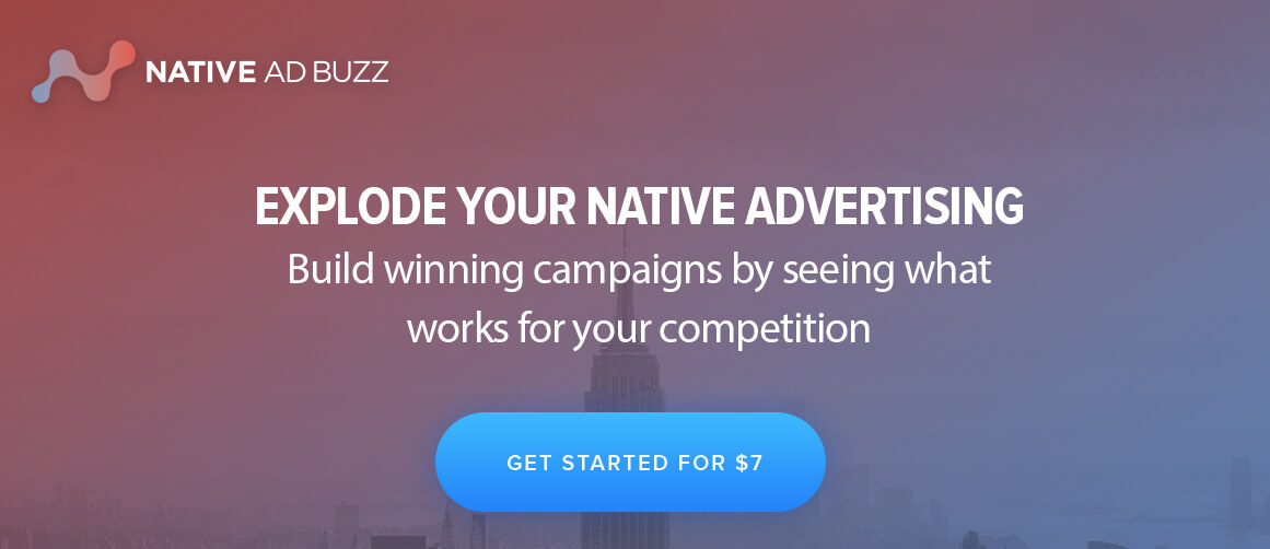 sign up to native ad buzz