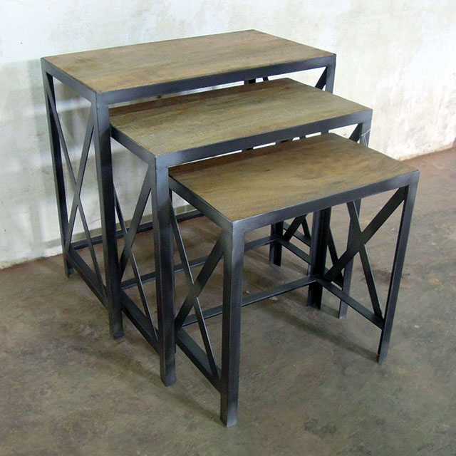 Industrial Nesting Table - Nadeau Indianapolis