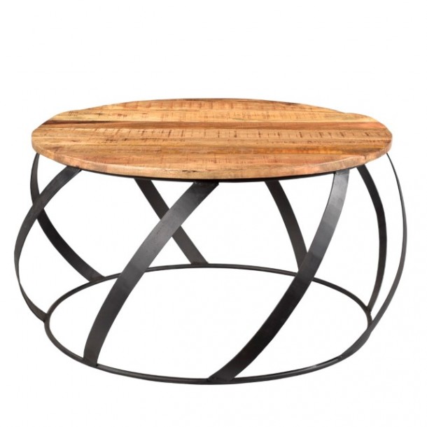 Iron And Wood Coffee Table Nadeau Atlanta