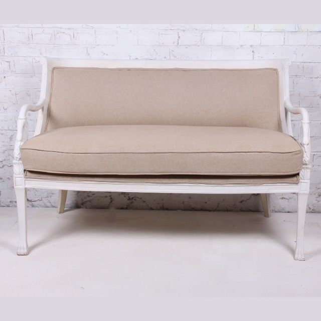 Bitung Painted Carved Sofa Medium Nadeau Memphis