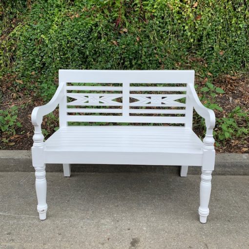 Upholstered Bench with Fluted Legs Nadeau Atlanta