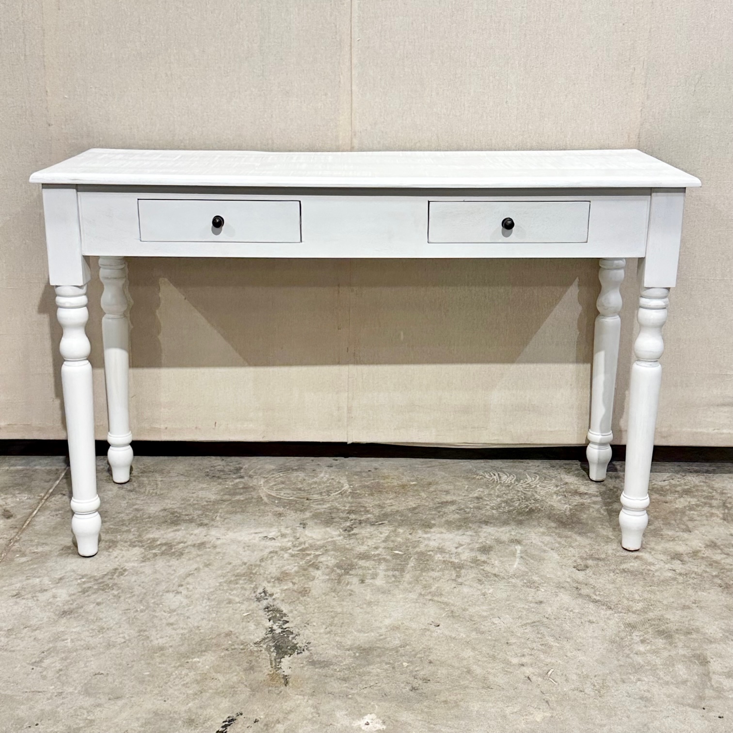 Turned Leg Console Table Nadeau Charleston