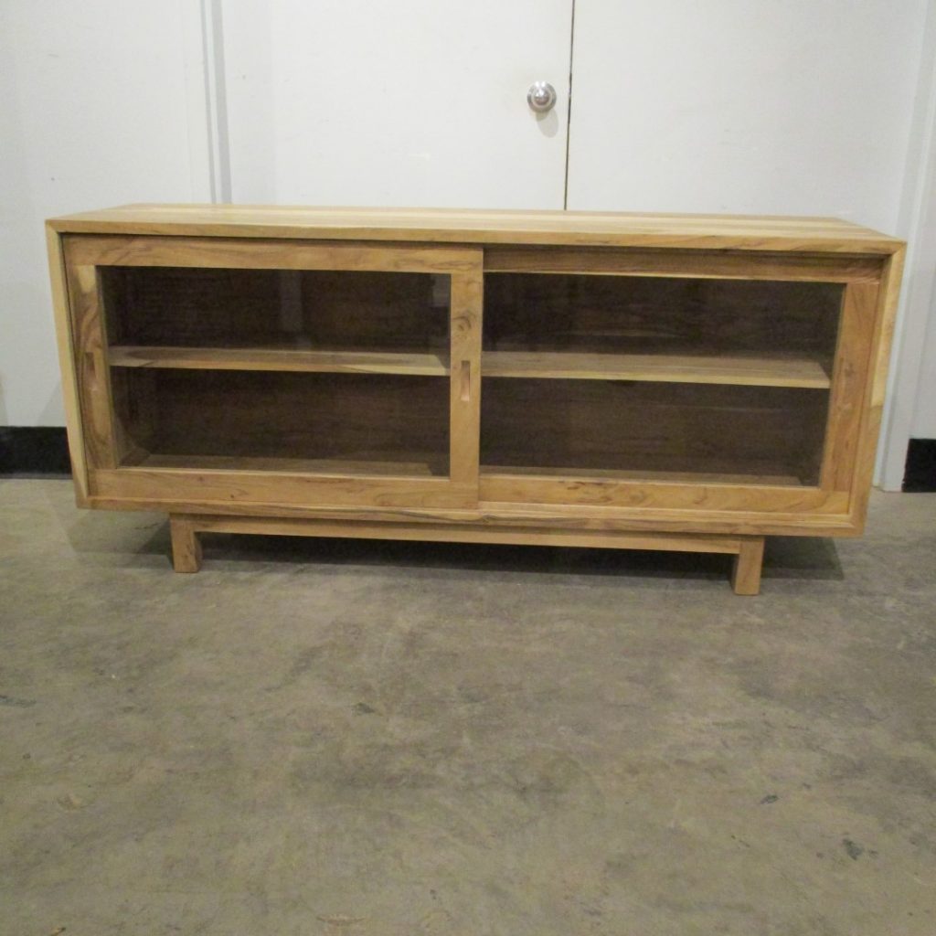 Sliding Glass Door TV Stand Nadeau Charleston