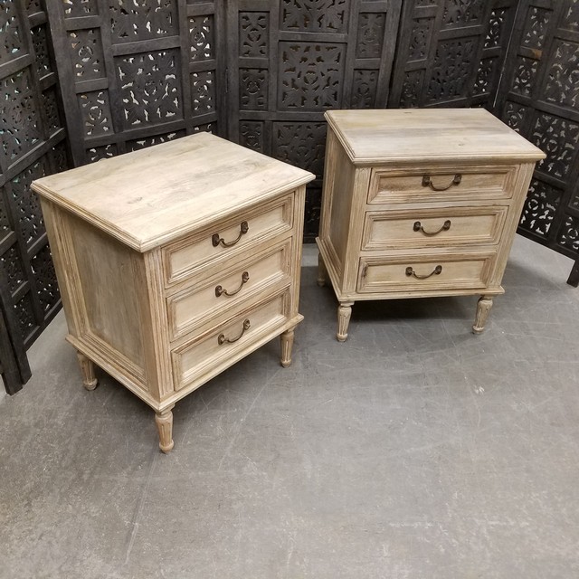 3Drawer Bedside Table Nadeau Charlotte