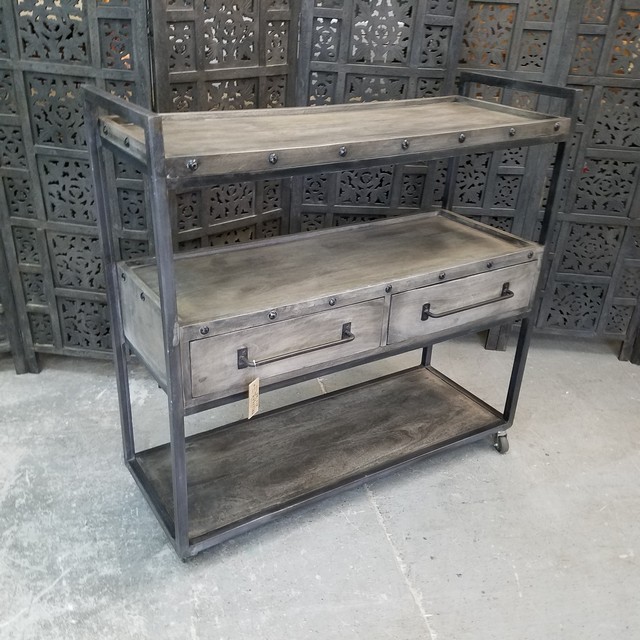 Server Trolley with Drawers Nadeau Charlotte