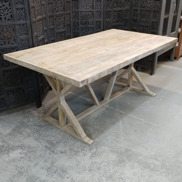 Cross Leg Dining Table Nadeau Charlotte