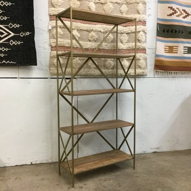 Iron & Wood Bookshelf Nadeau Charlotte
