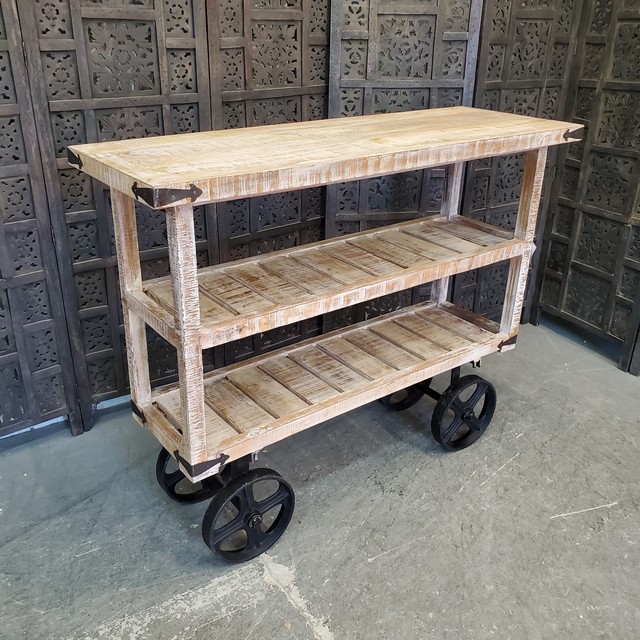 Console Table on Wheels Nadeau Charlotte