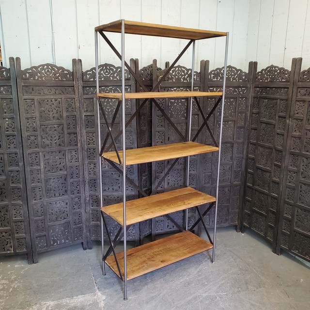 Iron & Wood Bookshelf Nadeau Charlotte