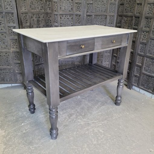 Kitchen Island with Stone Top Nadeau Charlotte