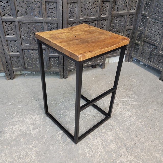 Iron Wood Stool Big