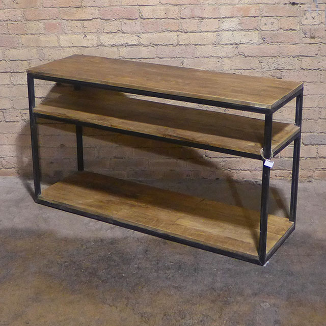 Iron and Wood Console Table Nadeau Dallas