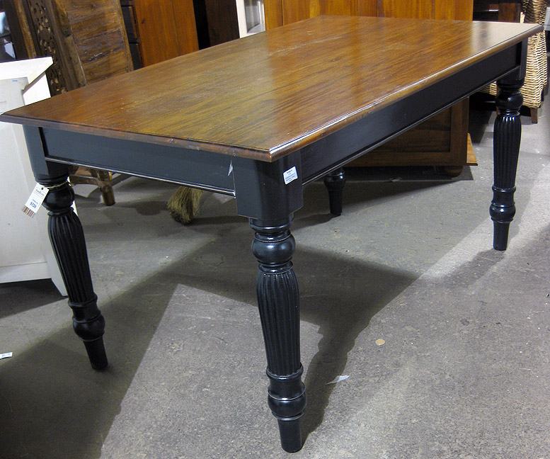 Dining Table with Fluted Legs Nadeau Dallas
