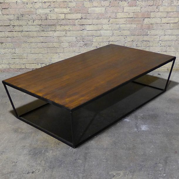 Iron And Wood Coffee Table Nadeau Dallas
