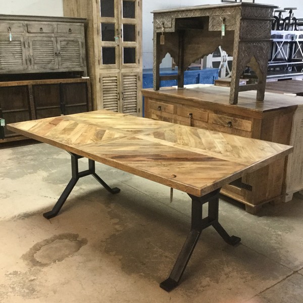 Iron Leg Dining Table Nadeau Dallas