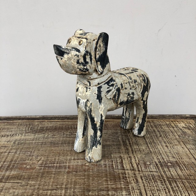 Carved Wooden Dog - Nadeau Dallas