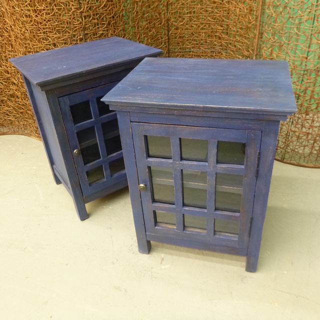 Glass Door Bedside Table Nadeau Houston