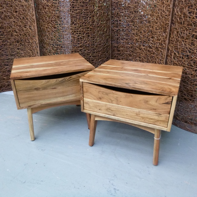 Mid Century Side Table with Drawer Nadeau Houston