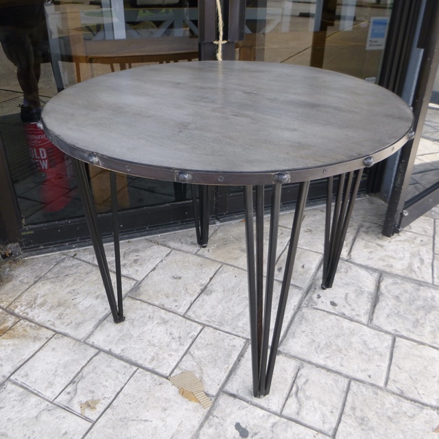 Round Iron Dining Table Nadeau Houston