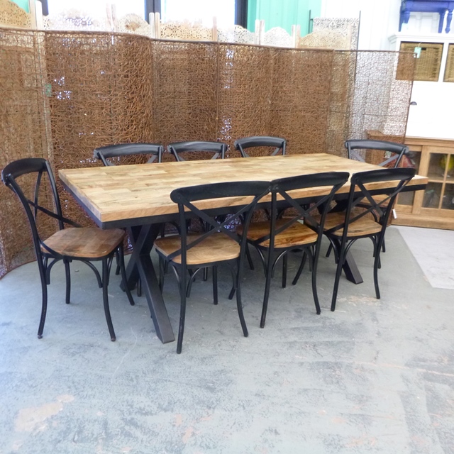 Iron Leg Dining Table Nadeau Houston