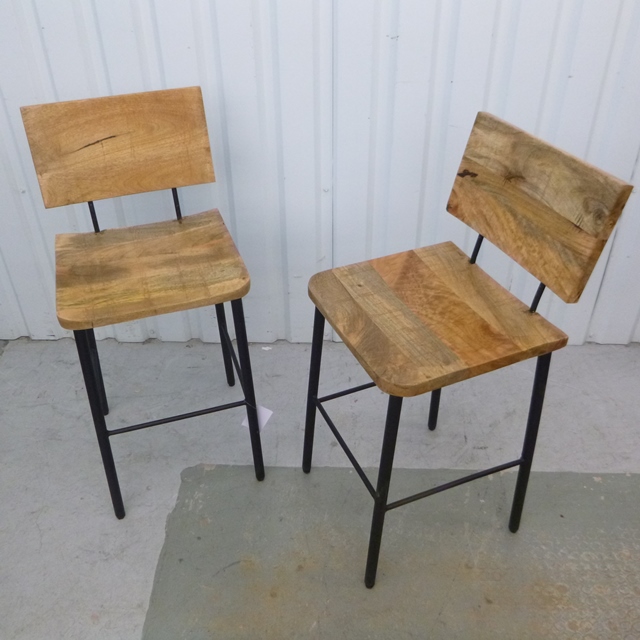 Iron & Wood Bar Stool Nadeau Houston
