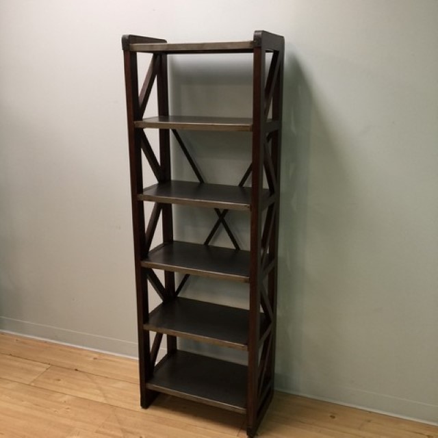 Iron and Wood Bookcase Nadeau Marietta