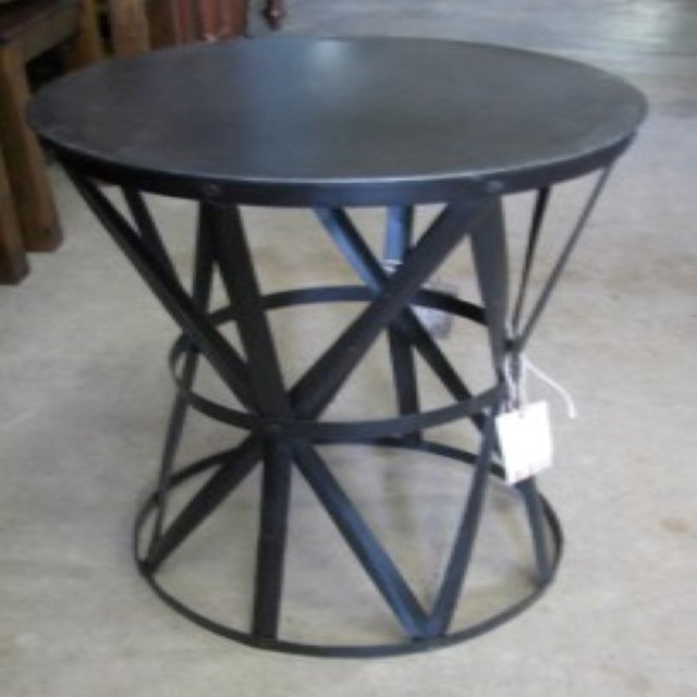 Round Metal Stool Nadeau Marietta