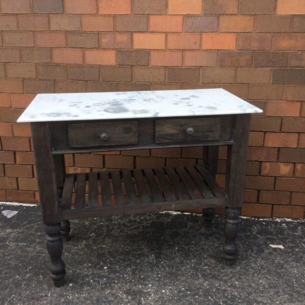 Kitchen Island with Natural Stone Top Nadeau Minneapolis